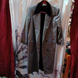 Vintage Evan-Picone hounds tooth long coat size 8